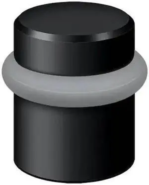 1.5 in. Round Universal Floor Bumper (Paint Black)