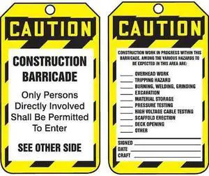 ACCUFORM TAB103CTP Caution Tag,5-3/4 x 3-1/4,PK25
