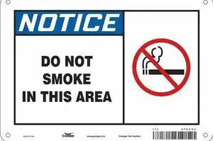 CONDOR 474U94 Safety Sign, 7" H, 10" W,  Vertical Rectangle, English, 474U94