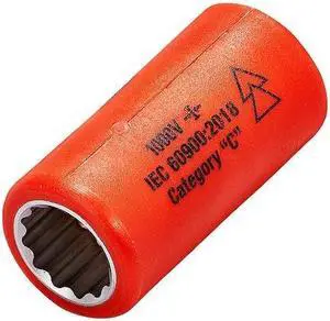 ITL 01726 3/8 in Drive Insulated Socket 9/16 in