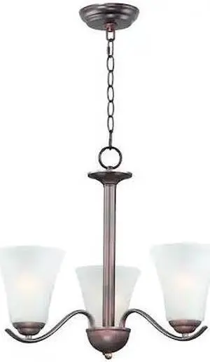 MAXIM LIGHTING 12073FTOI Vital 3-Light 20" Wide Oil Rubbed Bronze Chandelier MAXIM LIGHTING 12073FTOI Vital 3-Light 20" Wide Oil Rubbed Bronze Chandelier