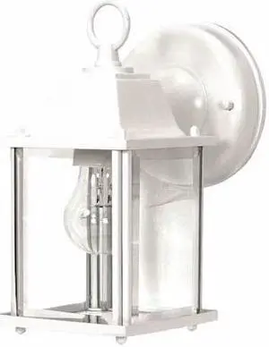 NUVO 60-3463 1-Light 8-5/8 in. Wall Lantern Cube Lantern with Clear Beveled NUVO 60-3463 1-Light 8-5/8 in. Wall Lantern Cube Lantern with Clear Beveled