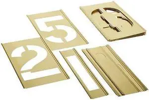 C.H. HANSON 10015 5 Inch 15 Piece Set Of Numbers Stencils