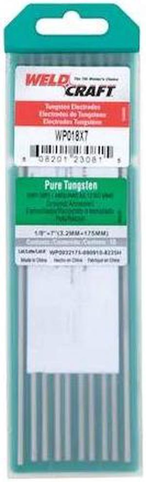 MILLER ELECTRIC WP018X7 7" Tungsten Electrode 1/8" Dia., Pk10