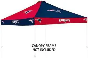 LOGO BRANDS 619-45C New England Patriots Checkerboard Canopy Top