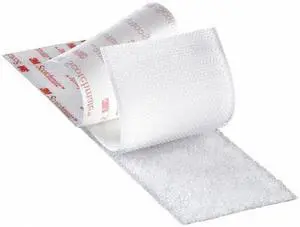3M DK3M158 Reclosable Fastener, Rubber Adhesive, 150 ft, 1 in Wd, White