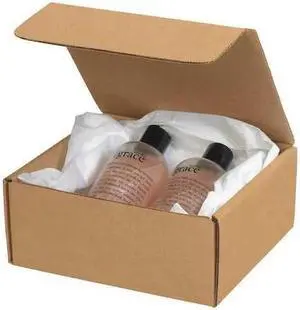 PARTNERS BRAND ML12126K Literature Mailers, 12" x 12" x 6", Kraft, 50/Bundle