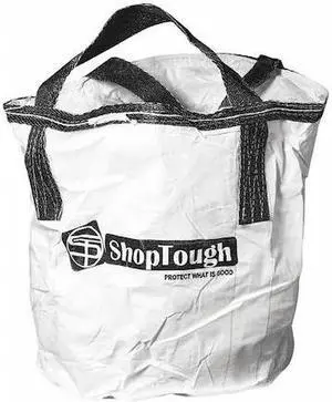 SHOPTOUGH ST6 Bulk Bags, 165 g/sq m, White, Easy Tie