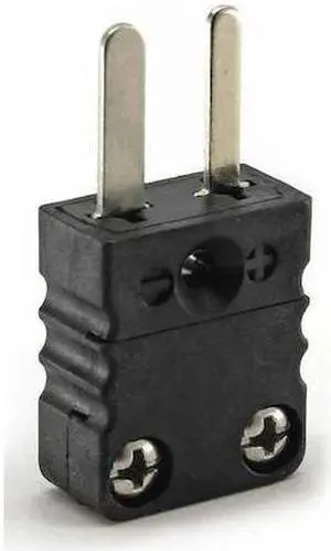 DAYTON 36GK81 Thermocouple Plug,J,Black,Miniature