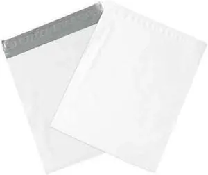 PARTNERS BRAND EPM26285 Expansion Poly Mailers, 26" x 28" x 5", White, PK100