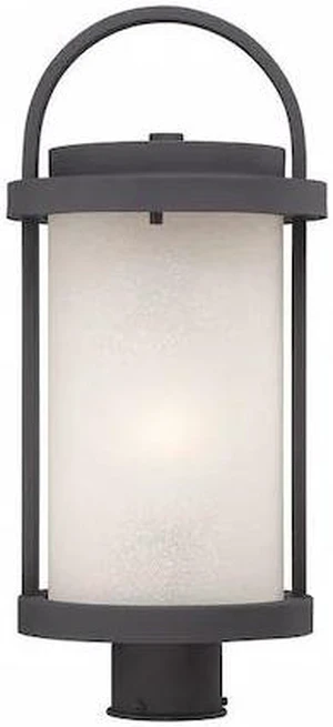 NUVO 62-654 Willis LED Outdoor Post with Antique White Glass NUVO 62-654 Willis LED Outdoor Post with Antique White Glass