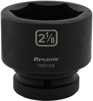 DYNAMIC D025368 1" Drive Standard Socket, Black Phosphate, Tools 2-1/8" X 1"