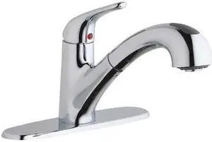 ELKAY LK5000CR Locking Hose Bib,Orange, Lever Handle, Single Hole Only Mount, 1