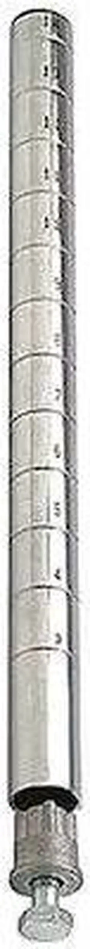 ZORO SELECT 45VY06 Shelf Post,54"H x 1"W,Steel