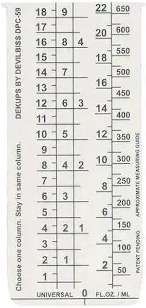 DEVILBISS DPC-59-K10 Disposable Measuring Guide Inserts,PK10