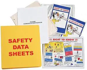 BRADY BR823A Binder,Material Safety Data Sheets