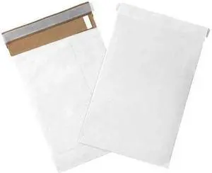 PARTNERS BRAND B804WSS25PK Self-Seal Padded Mailers, 7 1/4" x 12", White, PK25