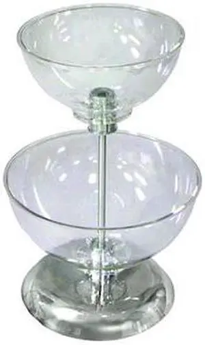 AZAR DISPLAYS 720202 Two-Tier 8" & 10" Bowl Counter Display