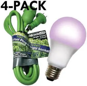 MIRACLE LED 602256 Single Socket Grow System & LED Red & Blue Spectrum Grow