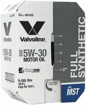 VALVOLINE 881055 Motor Oil,5 gal. Sz,5W-30 SAE Grade,Box