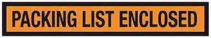 Tape Logic PL434 10 x 12 in. 2 Mil Poly Orange Packing List Enclosed Envelopes