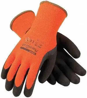 PIP 41-1400/S Hi-Vis Cold Protection Coated Gloves, Acrylic Terry Lining, S,
