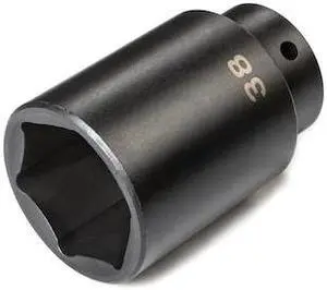 TEKTON SID23138 1/2 Inch Drive x 38 mm Deep 6-Point Impact Socket