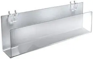 AZAR DISPLAYS 556091 16" W Acrylic Holder, PK2