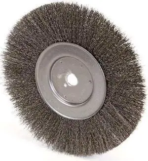 WEILER 93494 Crimped Wire Wheel Wire Brush, Arbor, 10"