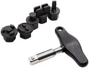 STEELMAN 42439 6-Piece Oil Drain Plug Wrench Kit for Installing and Removing