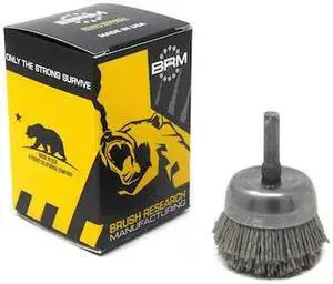 BRUSH RESEARCH BNH16AY180AO BNH16AY180AO 1.750" Small Dia. Cup Brush, 180 Grit