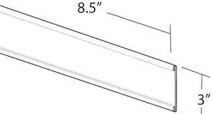 AZAR DISPLAYS 199611 8.5"W x 3"H Adhesive-Back Nameplate, PK10 AZAR DISPLAYS 199611 8.5"W x 3"H Adhesive-Back Nameplate, PK10