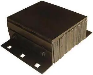 ZORO SELECT 22NT68 Dock Bumper,12x5-1/4x16 In.