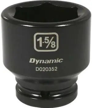 DYNAMIC D020352 3/4" Drive Standard Socket, Black Phosphate, Tools 3/4" Drive 6