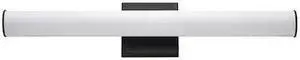 MAXIM 52102BK Rail 1-Light " Wide Black Vanity Light