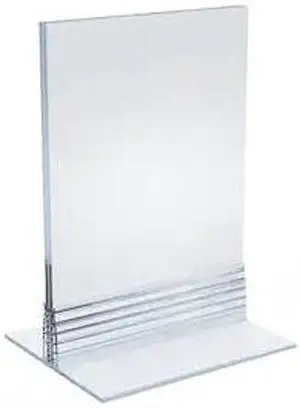 AZAR DISPLAYS 102731-10PK 3.5" x 5" Vertical/Horizontal W/ T-strip Holder, PK10