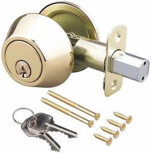 EZ-FLO 57865 Deadbolt,Steel,2-3/8" or 2-3/4" Backset
