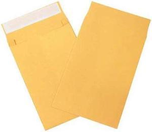 PARTNERS BRAND EN1065 Expandable Self-Seal Envelopes, 10" x 13" x 2", Kraft,