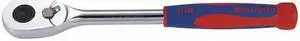 WESTWARD 54RY25 1/2" Drive 84 Geared Teeth Pear Head Style Hand Ratchet,