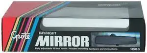 GROTE 18302-5 Rear View Mirror,10 x 2-7/16 In