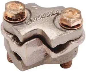BURNDY QPX2828 Mechanicl Conn,Clamp,4/0 to 1 AWG,2 Cond