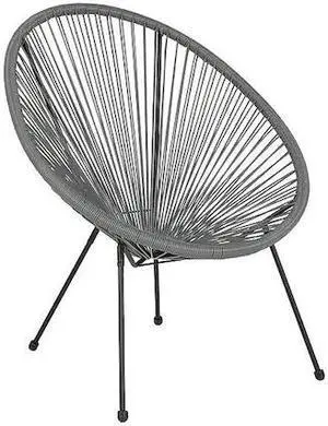 Valencia Oval Comfort Series Take Ten Grey Rattan Lounge Chair