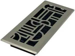 DECOR GRATES ADH410-NKL Floor Register 5.5 X 11.5, Plated Nickel, Plated Steel