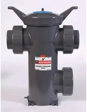 HAYWARD FLOW CONTROL SB1250SE18 Simplex Strainer, 2-1/2" Pipe, socket, PVC, 150