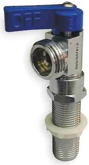 ZORO SELECT 102-210 Washing Machine Valve,1/2 In,Blue