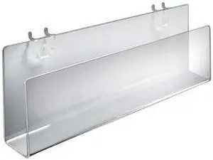 AZAR DISPLAYS 556098 13.5" W Acrylic Holder, PK2