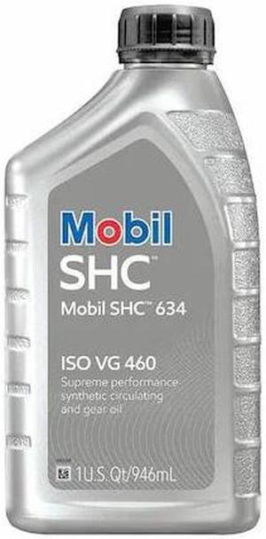 MOBIL 123018 Gear Oil, Bottle, 1 qt, SHC 634, 460, Orange
