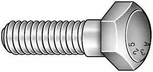 ZORO SELECT HCI305001251-050BX Grade A325, 1/2"-13 Structural Bolt, Zinc Yellow