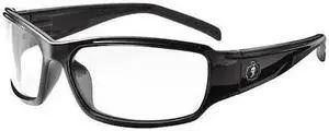 ERGODYNE THOR THOR, Safety Glasses, Uncoated, Indoor/Outdoor Lens, Black Frame,