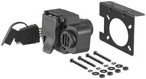 CURT 57101 Dual-Output 7/4-Way Cnnctr w/Backup Alrm